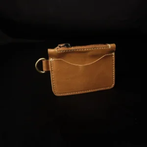 Leather Coin Purse – Compact Zipper Coin Wallet for Men & Women