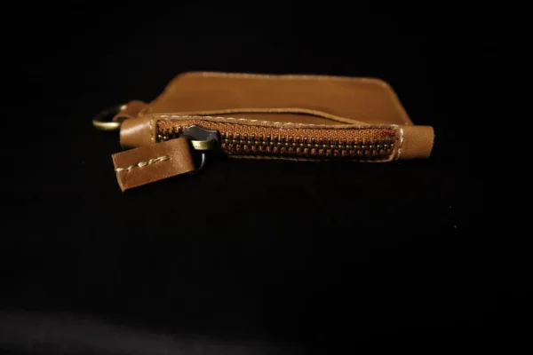 Leather Coin Purse – Compact Zipper Coin Wallet for Men & Women - Image 3