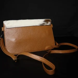 Slim Crossbody Bag Cowhide – Stylish Genuine Leather Bag for Women