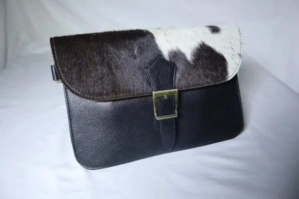 Slim Crossbody Bag Cowhide – Stylish Genuine Leather Bag for Women