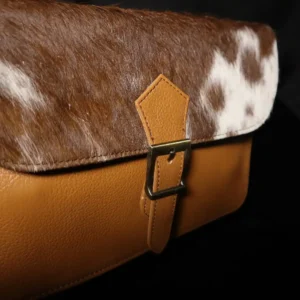Slim Crossbody Bag Cowhide – Stylish Genuine Leather Bag for Women