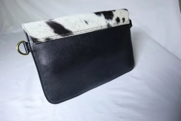 Slim Crossbody Bag Cowhide – Stylish Genuine Leather Bag for Women - Image 2
