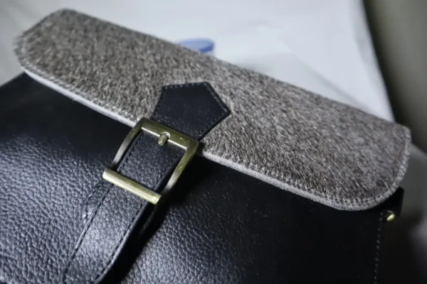 Slim Crossbody Bag Cowhide – Stylish Genuine Leather Bag for Women - Image 2
