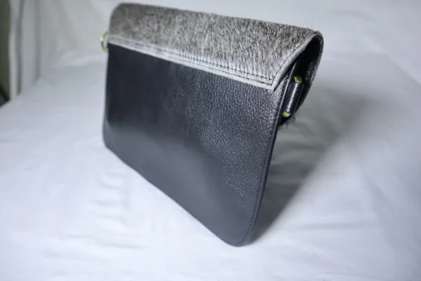 Slim Crossbody Bag Cowhide – Stylish Genuine Leather Bag for Women - Image 3