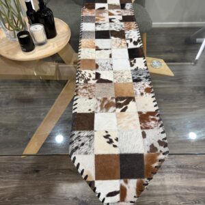 table runner cowhide