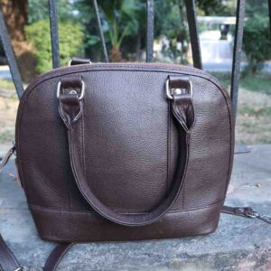 Classic Cowhide Tote Bag - Women Top Handle Handbag