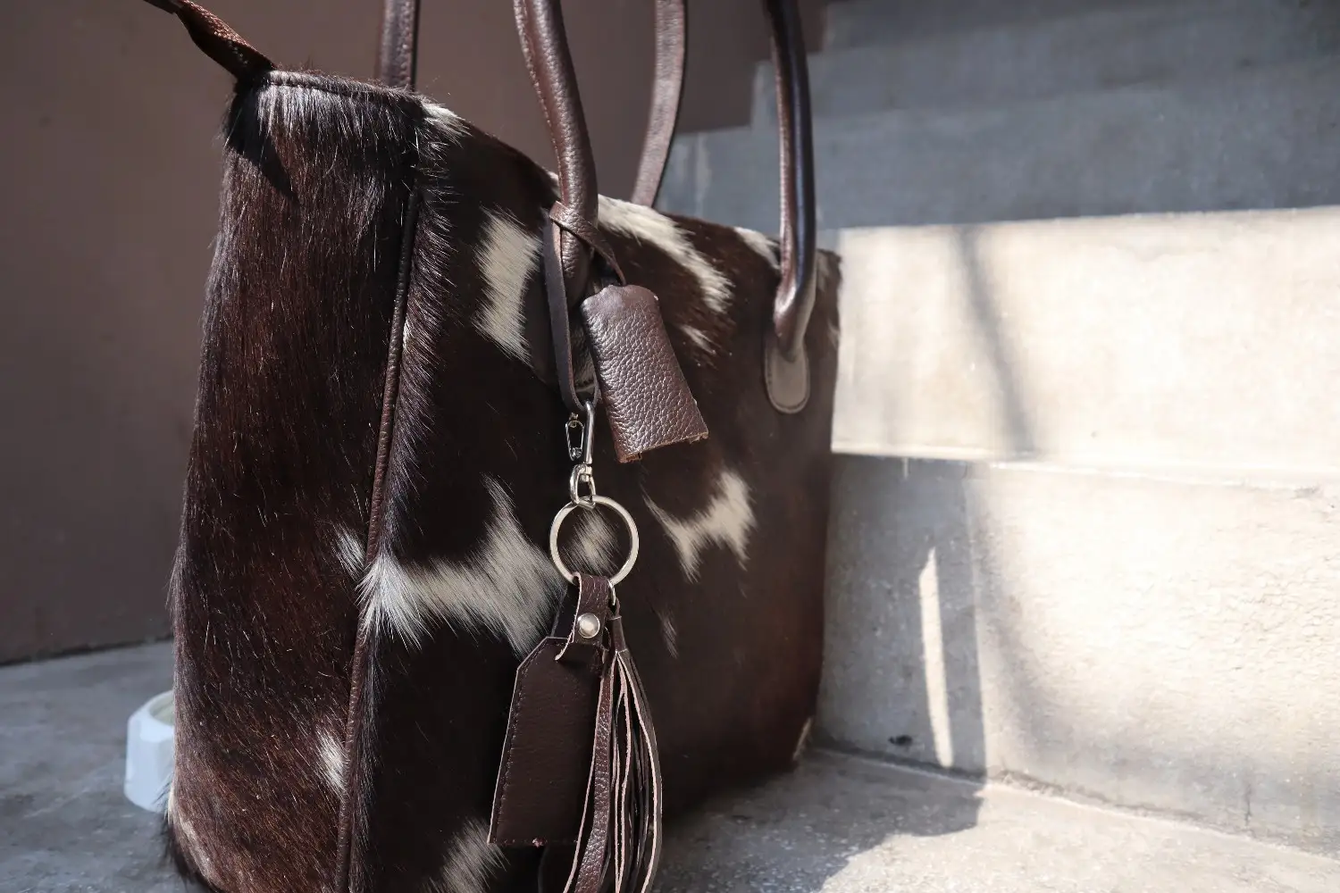 Cowhide Tote handbag