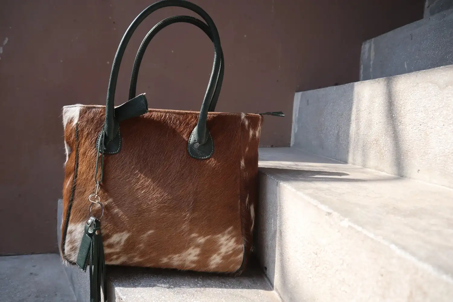 Cowhide Tote handbag