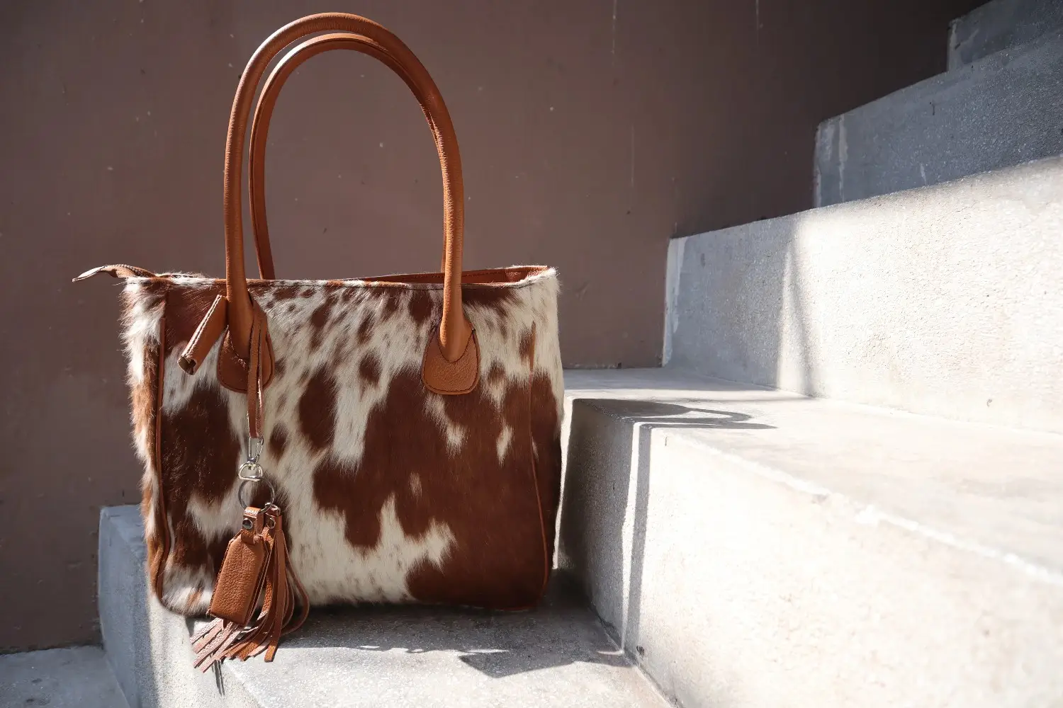 Cowhide Tote handbag
