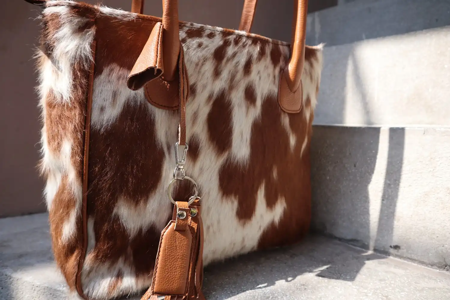 Cowhide Tote handbag