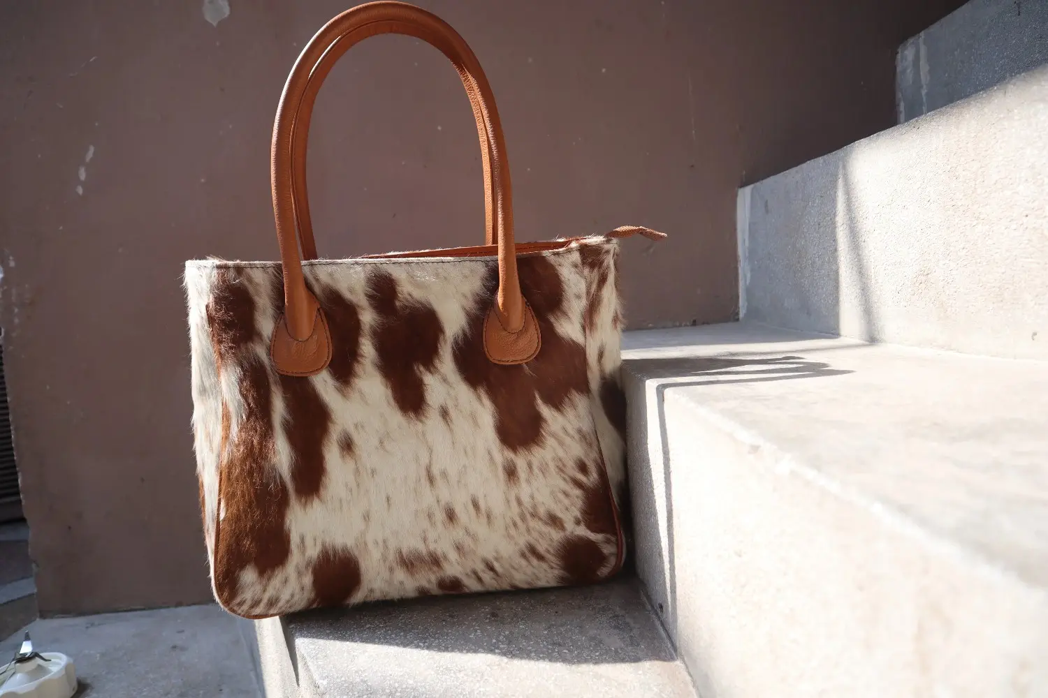 Cowhide Tote handbag