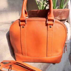 Classic Cowhide Tote Bag - Women Top Handle Handbag & Should Bag