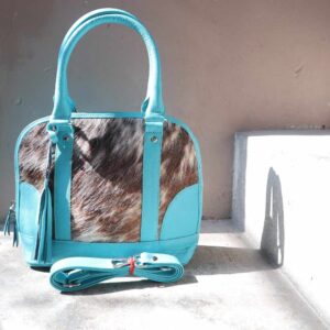 cowhide ladies purse woman tote western