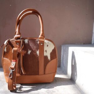 cowhide ladies purse woman tote western