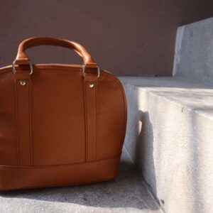 Classic Cowhide Tote Bag - Women Top Handle Handbag & Should Bag