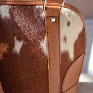 Classic Cowhide Tote Bag - Women Top Handle Handbag