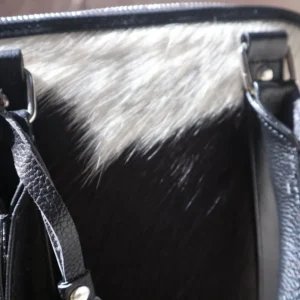 Classic Cowhide Tote Bag - Women Top Handle Handbag