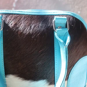 Classic Cowhide Tote Bag - Women Top Handle Handbag