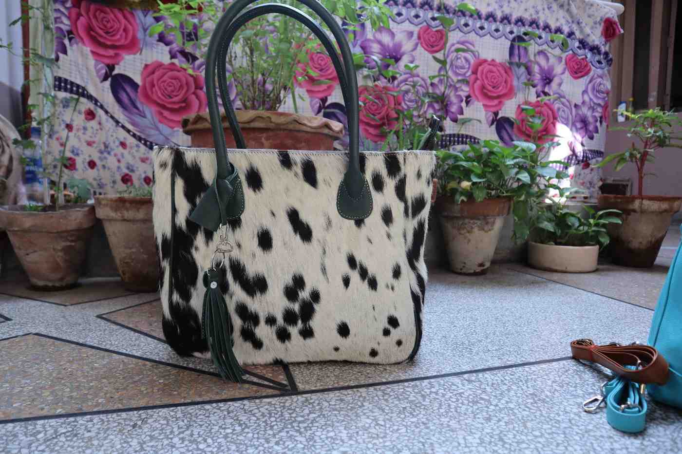Cowhide Tote handbag