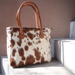 Cowhide Fine Tote Bag – Stylish Large Handbag for Women