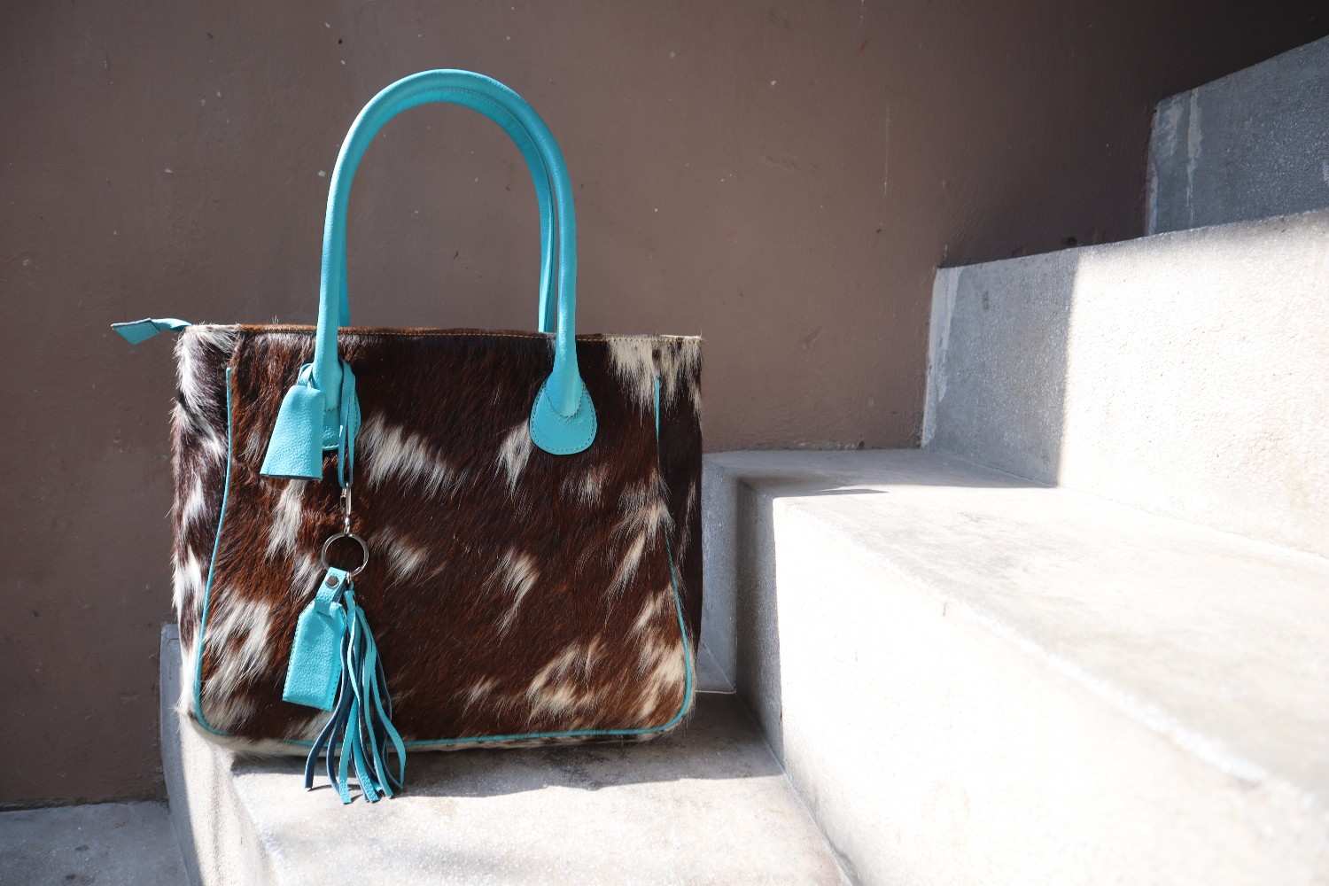 Cowhide Tote handbag