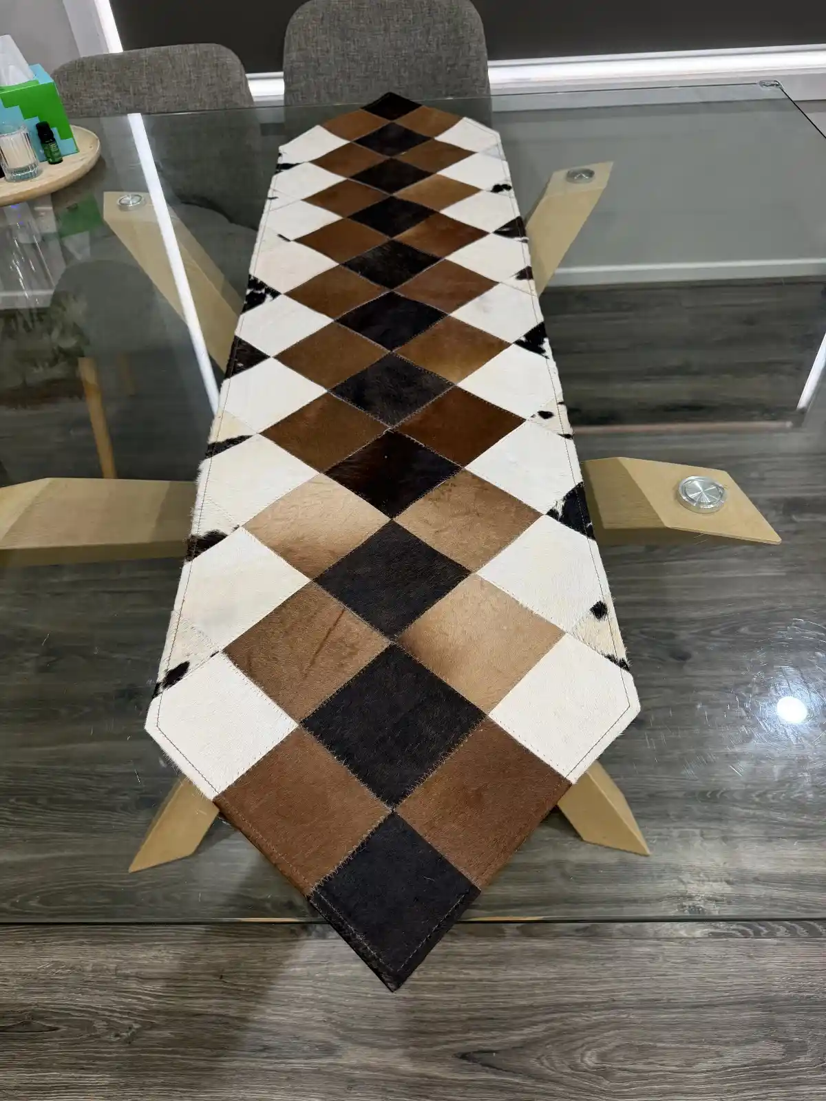 patchwork table runner for table top