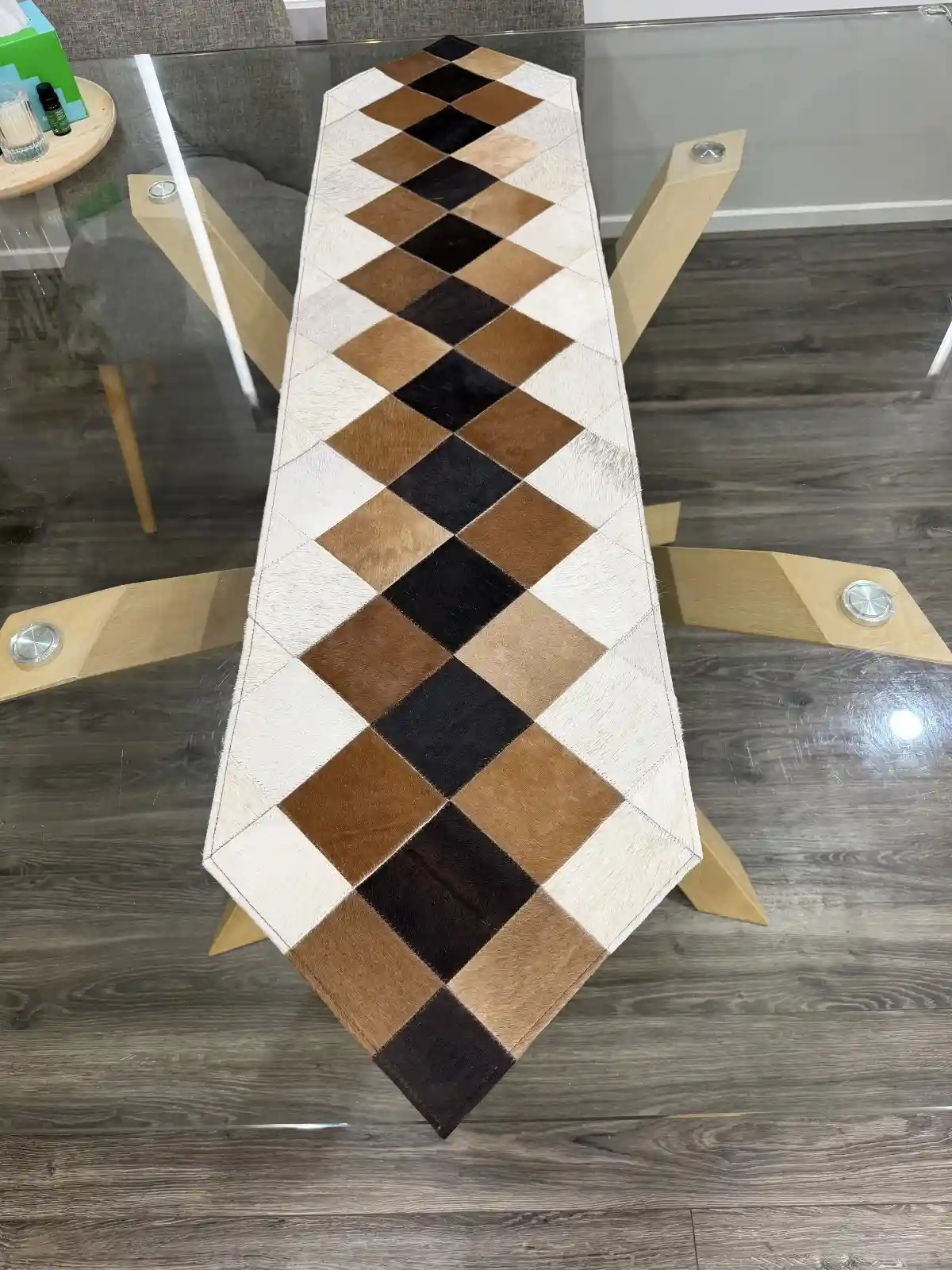 patchwork table runner for table top