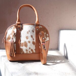 cowhide ladies purse woman tote western
