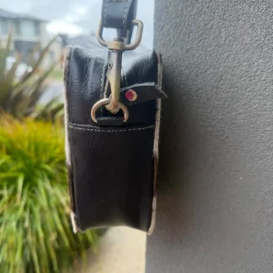 Cowhide Box Purse Crossbody Bag – Structured, Stylish