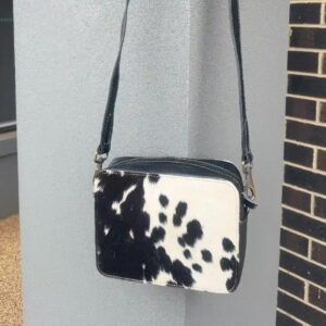 Cowhide Box-Style Crossbody Bag – Structured, Stylish & Timeless