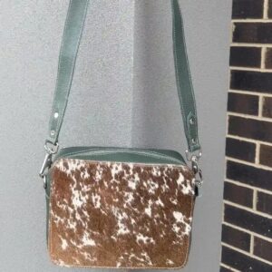 Cowhide Box-Style Crossbody Bag – Structured, Stylish & Timeless