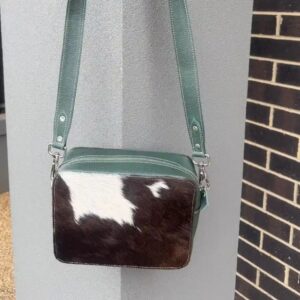 Cowhide Box-Style Crossbody Bag – Structured, Stylish & Timeless