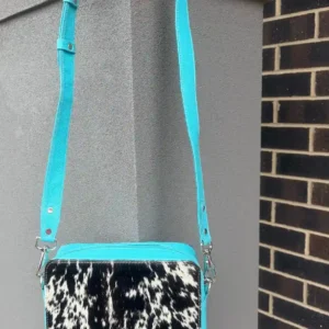 Cowhide Box Purse Crossbody Bag – Structured, Stylish