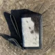 Cowhide Women’s Hand Wallet (Without Mirror) - Black