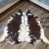 Fine Quality Natural Cowhide Rug - Dark Brown Tricolor