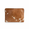 Cowhide MacBook Cover for 15 Inch and 16 Inch Laptop - Cognac Brown