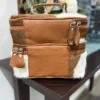 Cowhide Large Duffel Bag - Brown
