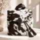 Cowhide LV Backpack TT – Convertible Genuine Cowhide Backpack - White and Black