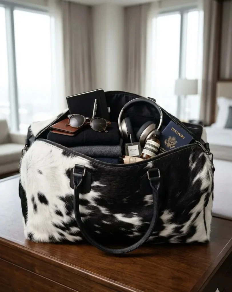 leather duffel bag