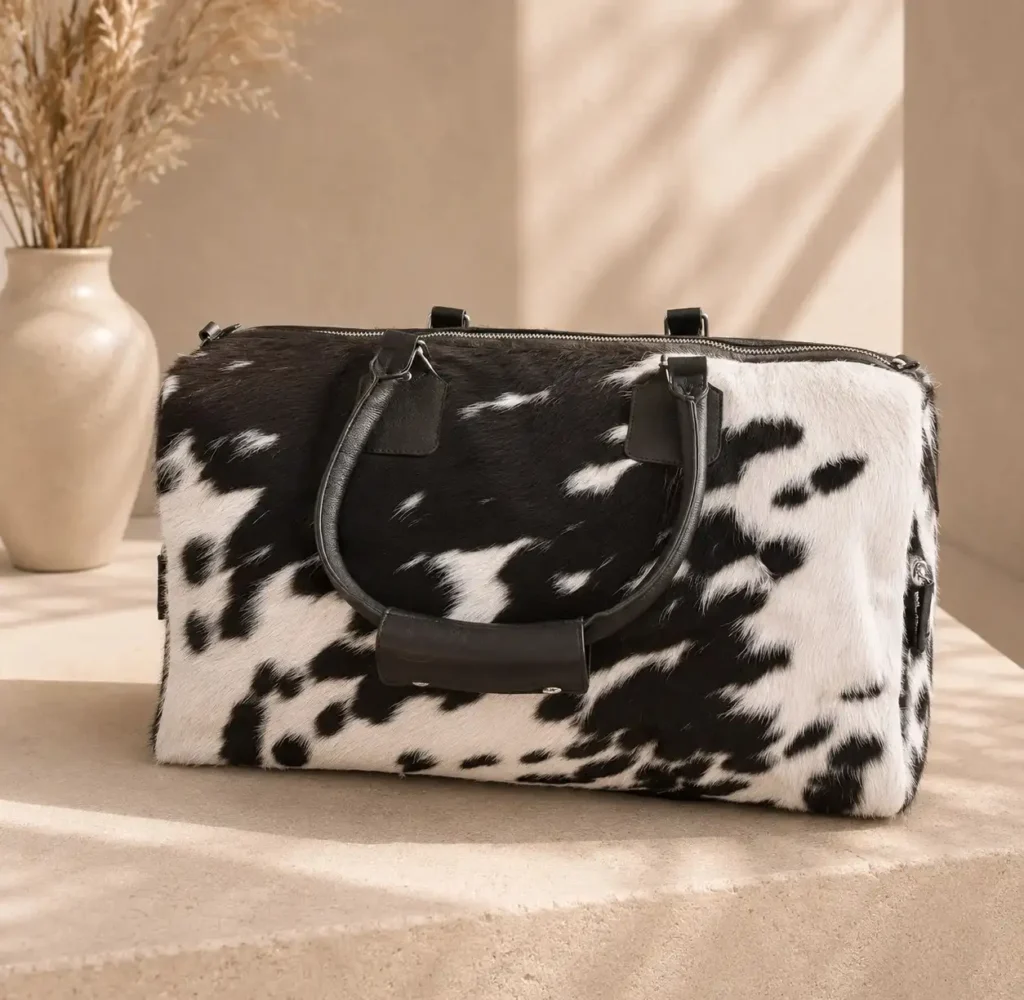 leather duffel bag