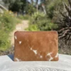cowhide laptop sleeve