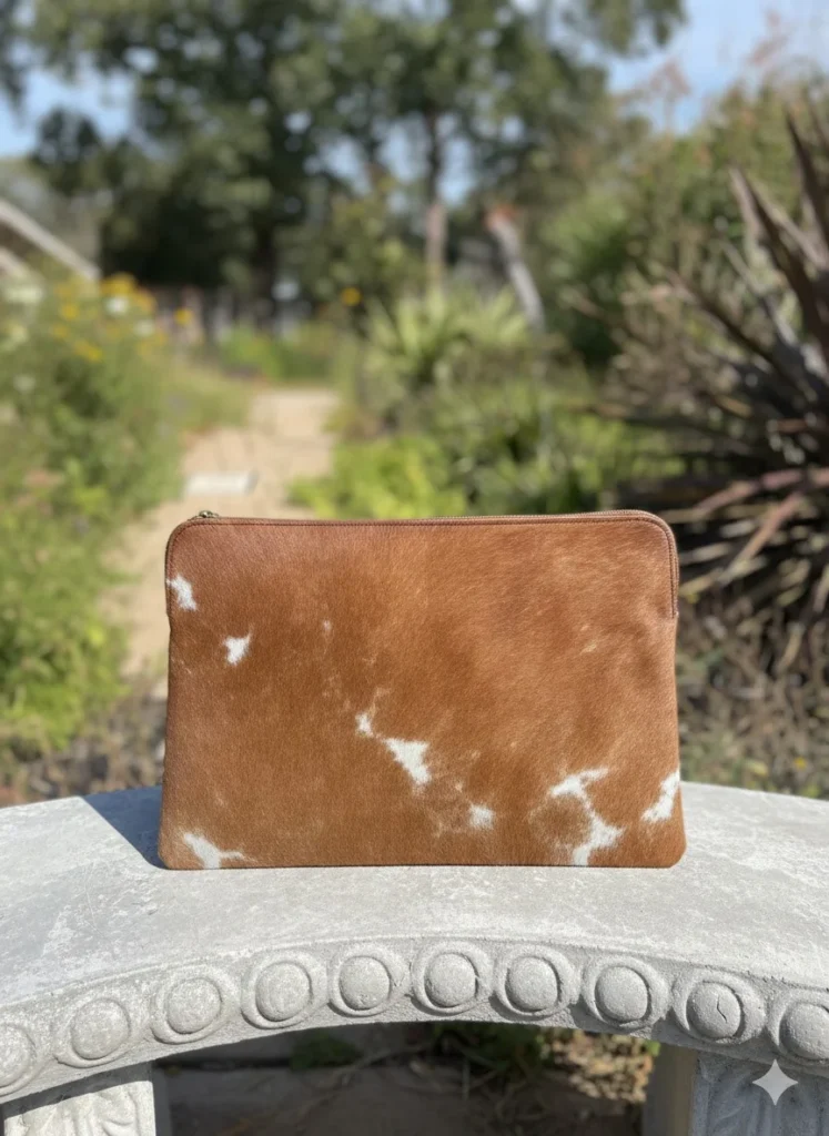cowhide laptop sleeve