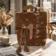 Cowhide LV 2 in 1 Genuine Leather Backpack and Shoulder Bag | Leather Lovers - Light/Tan Brown