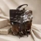 Cowhide LV 2 in 1 Genuine Leather Backpack and Shoulder Bag | Leather Lovers - Choclate Brown