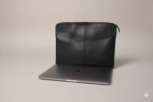 cowhide laptop sleeve