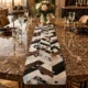 Handcrafted Cowhide Table Runner with Natural Patchwork Design - Patchwork 2