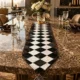 Handcrafted Cowhide Table Runner with Natural Patchwork Design - Patchwork 1