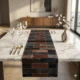 Natural Cowhide Patchwork Table Runner | Handmade Cowhide Table Runner - Patchwork 2