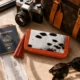 Cowhide Women’s Hand Wallet (Without Mirror) - White and Dotted Black
