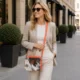 Leather Cowhide Crossbody Bag Box Style Women Purse - Orange 2